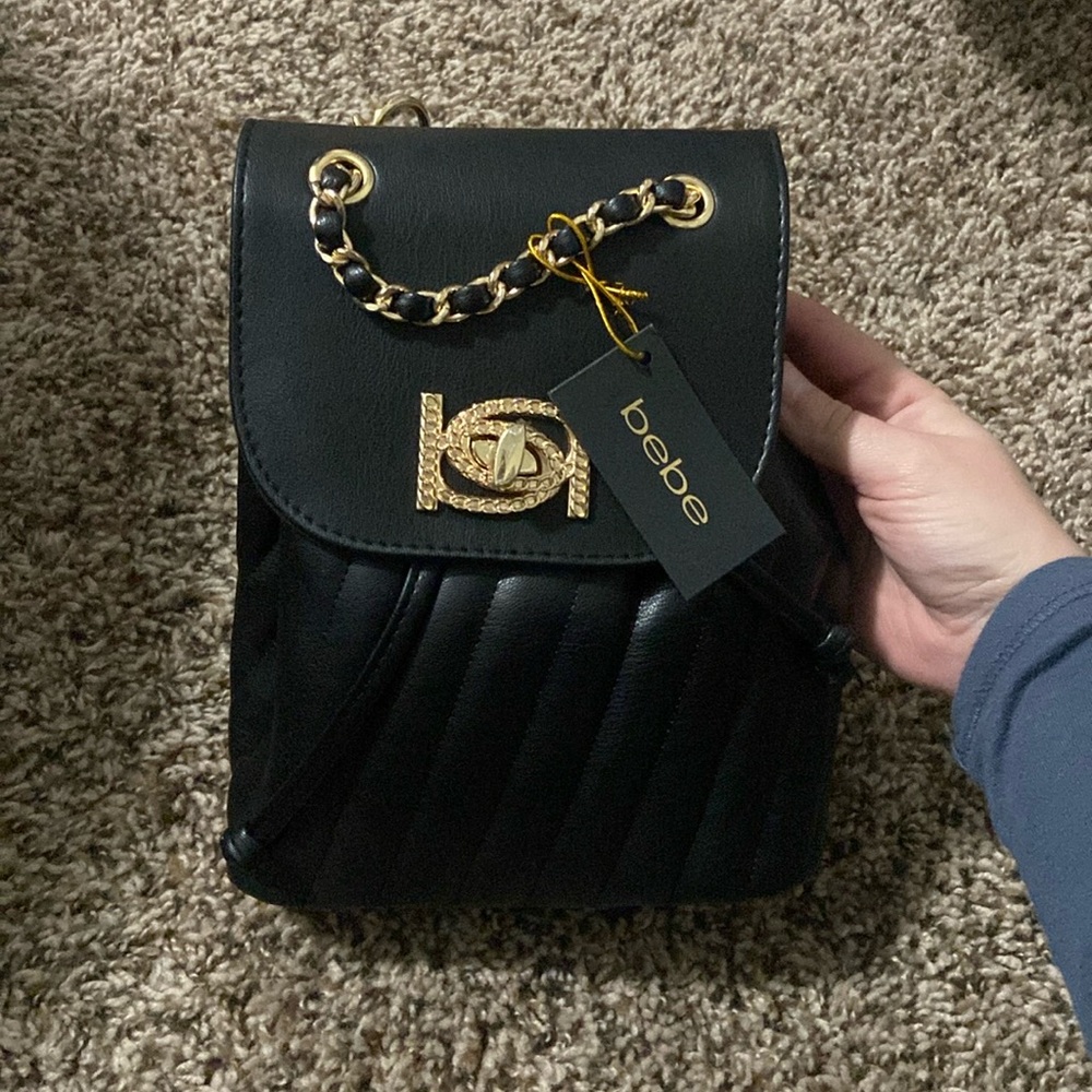 Black Hera Small Backpack BEBE BRAND